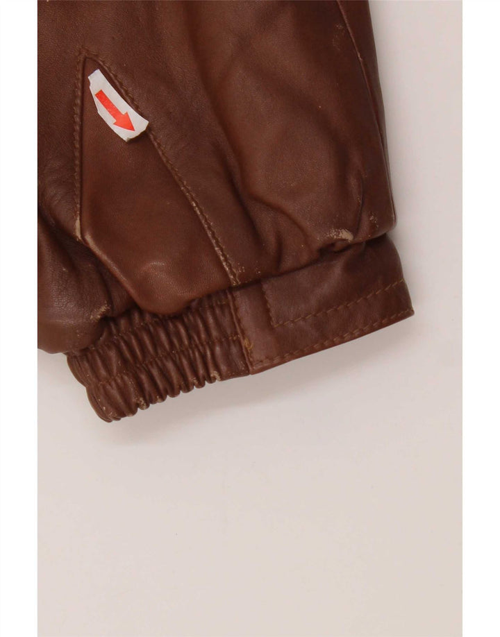 Vintage Herren Lederjacke UK 40 Large Braun
