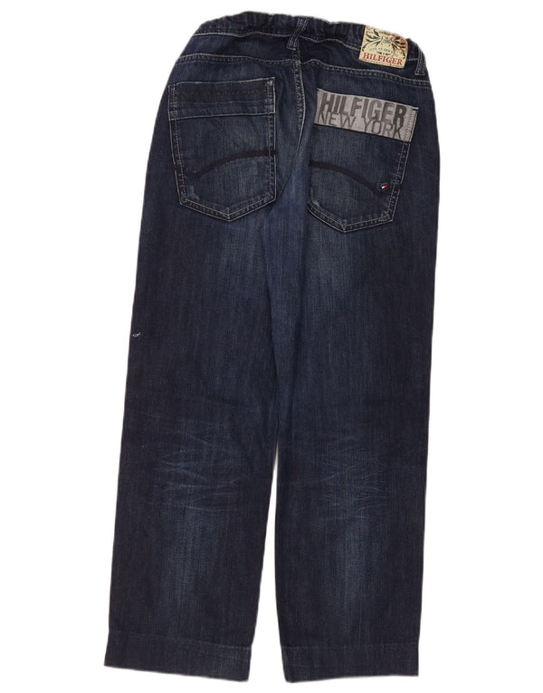 Tommy Hilfiger Jungen gerade Jeans mit Grafik, 15–16 Jahre, W30, L24, blaue Baumwolle