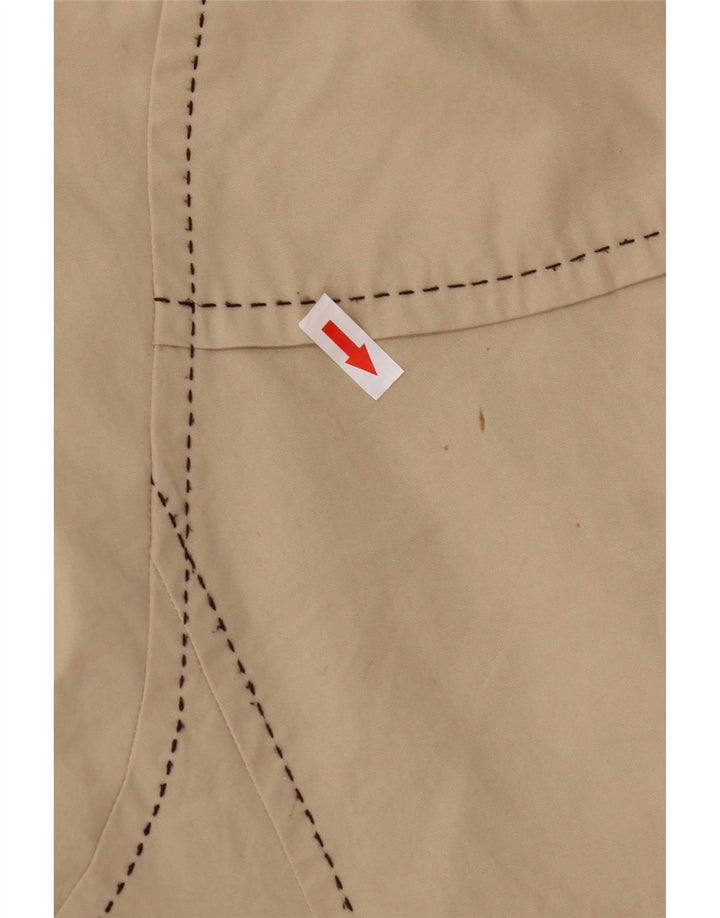 Tommy Hilfiger Damen Militärjacke UK 10 Small Beige Baumwolle