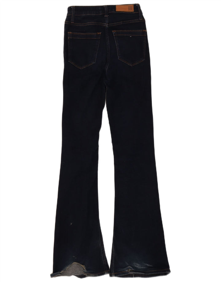 Reiss Damen Schlagjeans W25 L31 Marineblaue Baumwolle