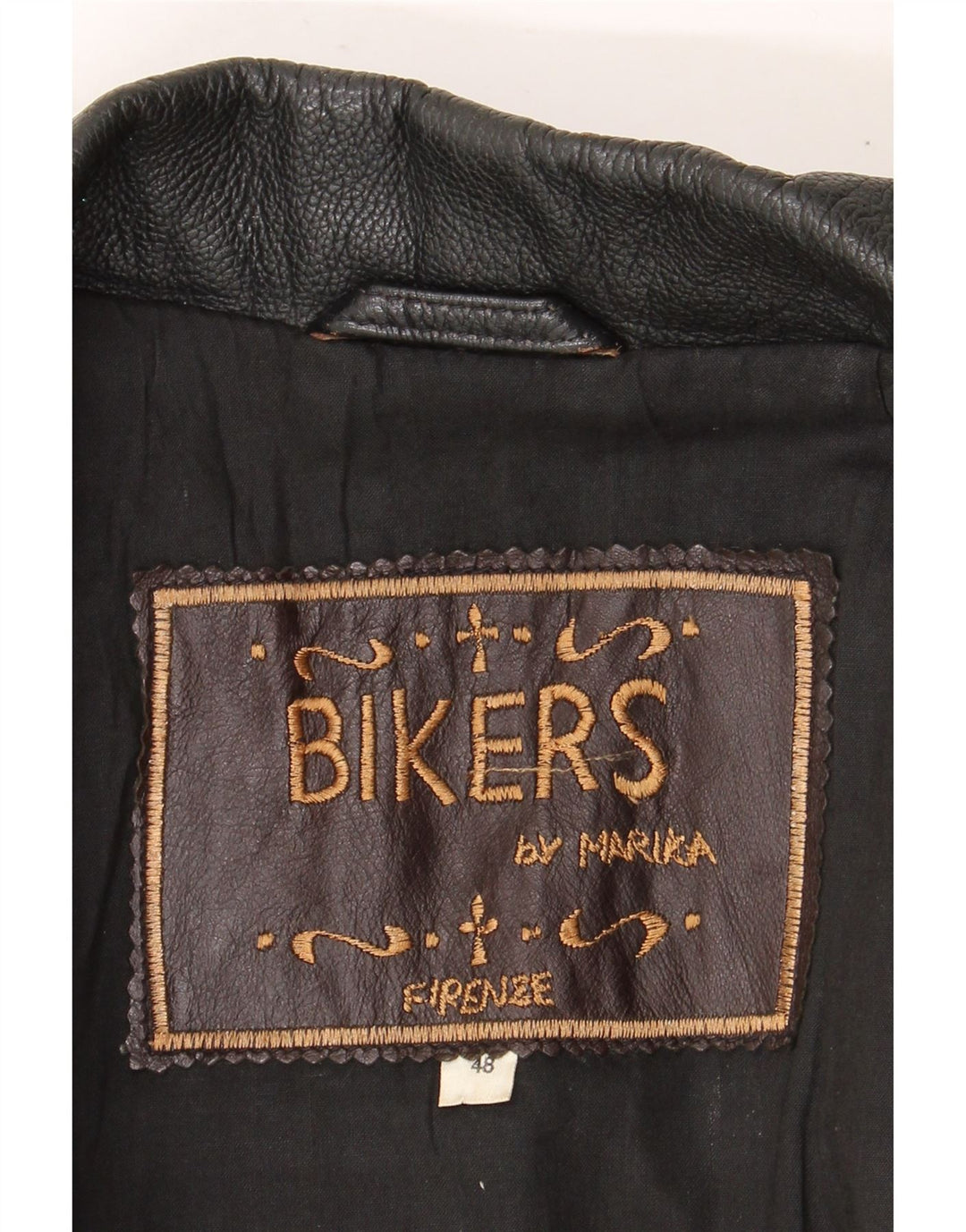 Marika Herren Leder Bikerjacke IT 48 Mittelbraunes Leder
