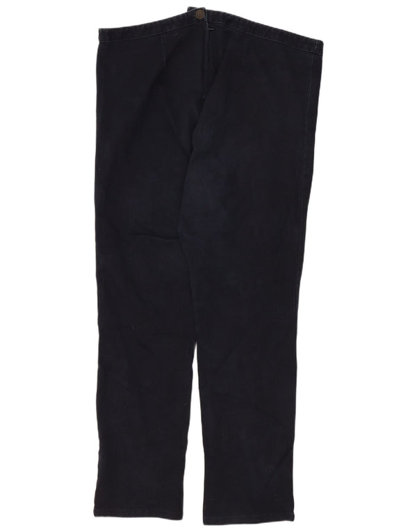 Marks & Spencer Womens Casual Trousers UK 16 Large W38 L29 Navy Blue