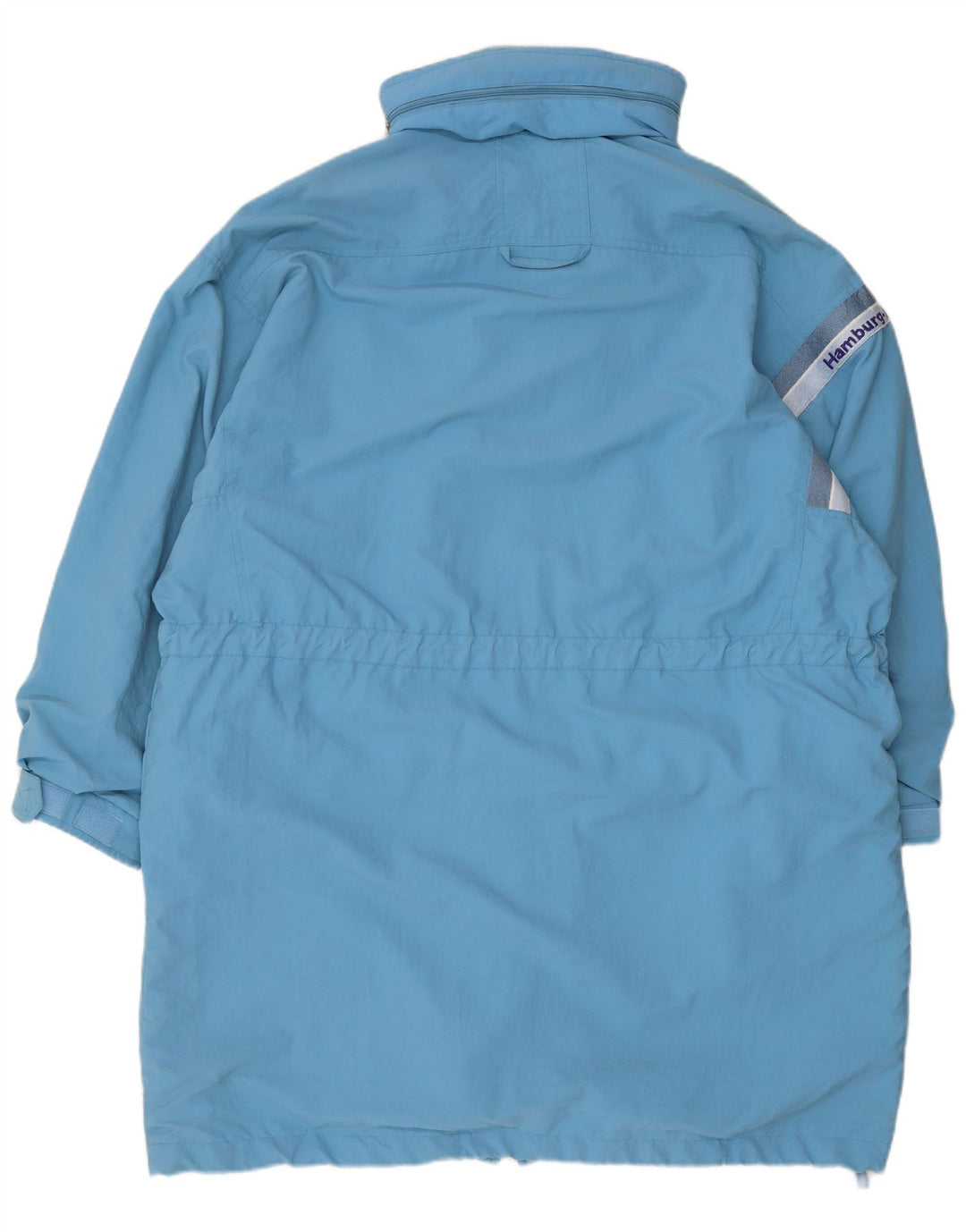 Tactel Damen-Windbreaker-Mantel mit Kapuze, übergroß, Gr. 10, Größe S, Blau, Polyamid