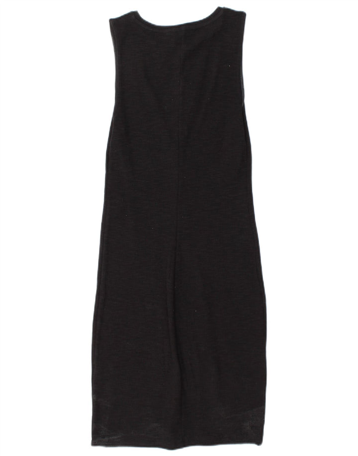 Zara Damen ärmelloses Etuikleid UK 10 Small Schwarz