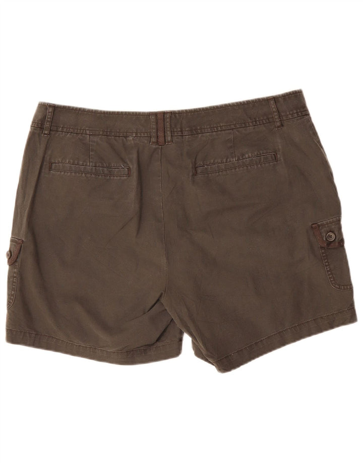 DOCKERS Damen Cargoshorts US 16 2XL W38 Graue Baumwolle