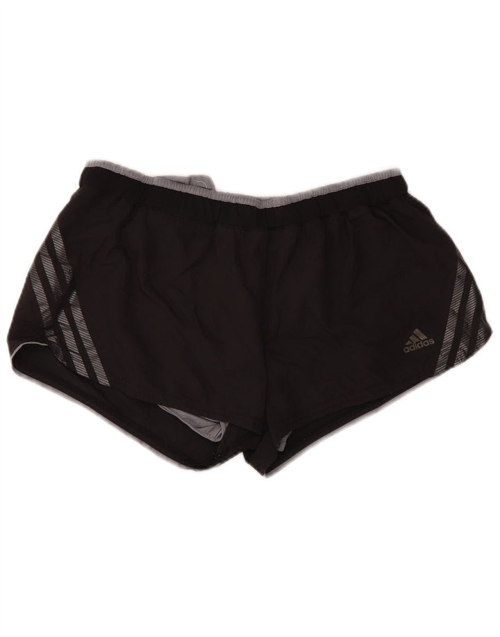 Adidas Damen Climacool Sport Shorts UK 12 Medium Schwarz Polyester