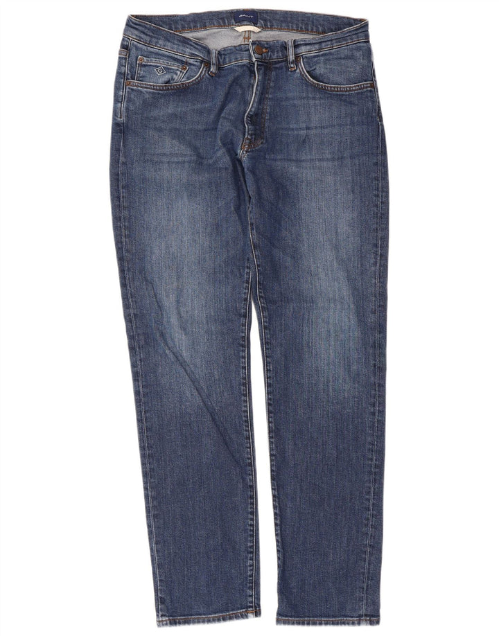Gant Herren Straight Jeans W34 L32 Blau