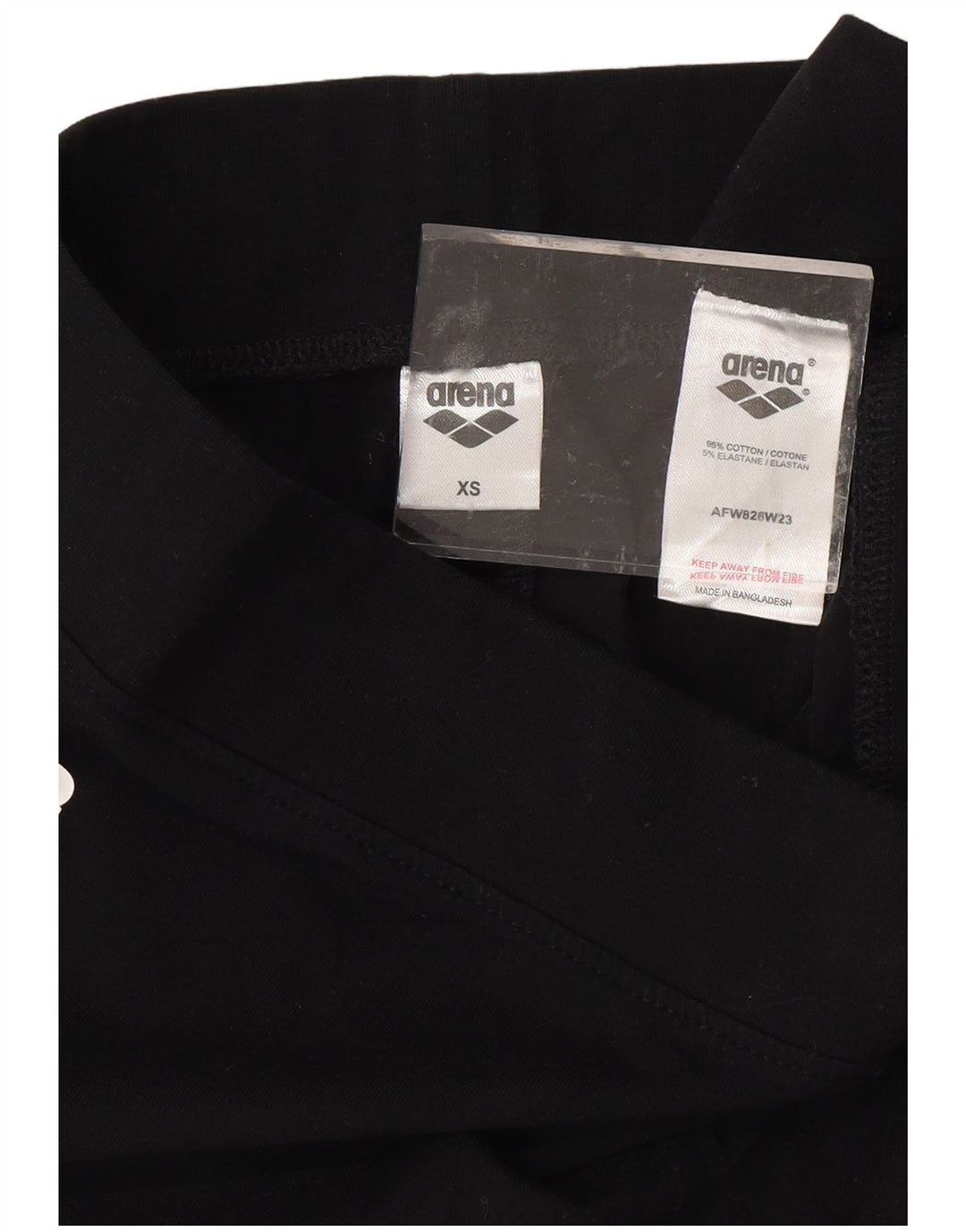 ARENA Womens Graphic Leggings UK 6 XS Schwarz Baumwolle