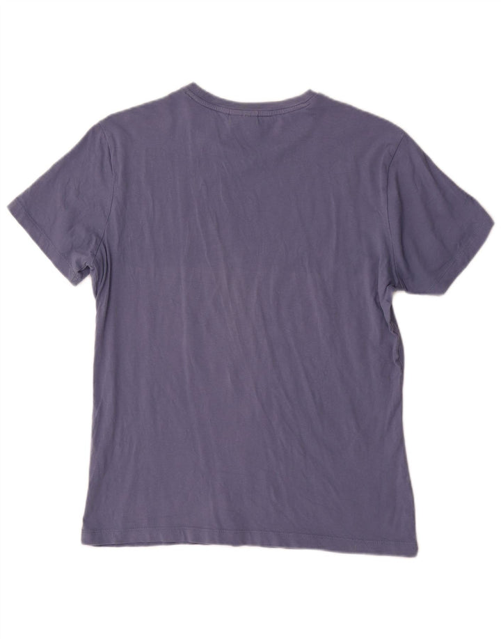 Diadora Herren Grafik-T-Shirt-Oberteil Mittelblau