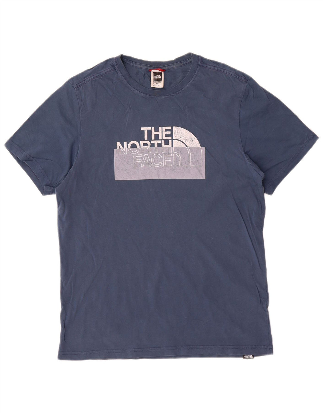 The North Face Herren-T-Shirt mit Grafik, mittelblaue Baumwolle