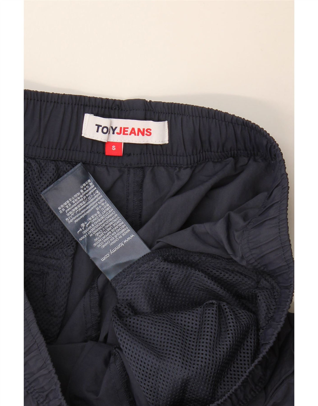 Tommy Hilfiger Herren Badeshorts mit Grafik, Größe S, Marineblau, Polyamid