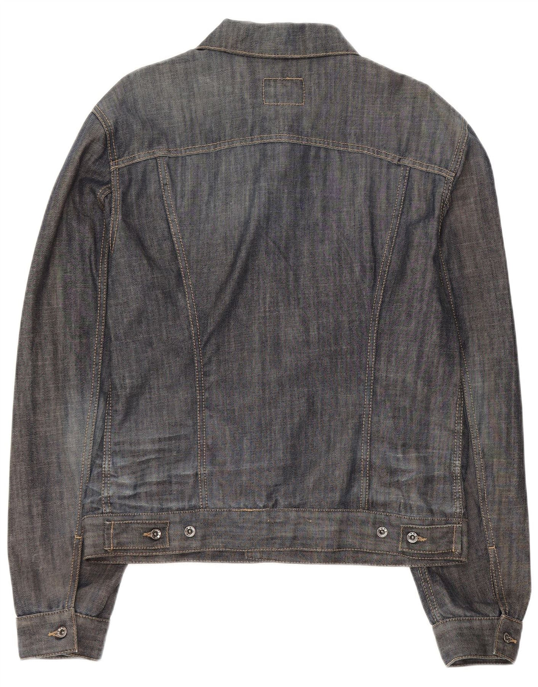 Gas Damen Jeansjacke UK 18 XL Marineblaue Baumwolle