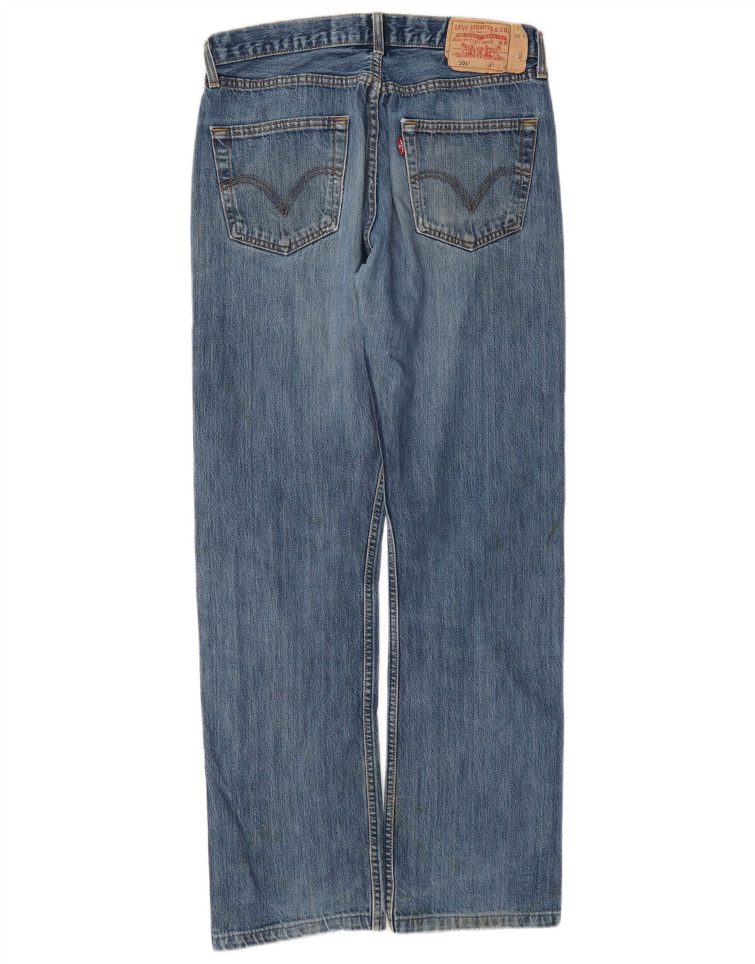 Levi's Herren 501 Straight Jeans W33 L36 Blaue Baumwolle