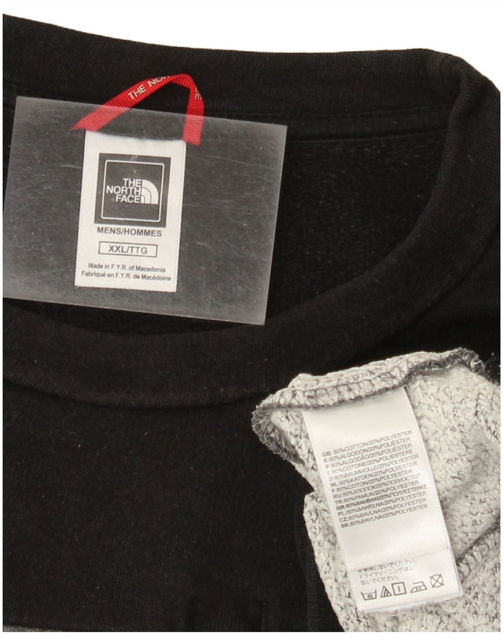 The North Face Herren-Sweatshirt, Pullover, 2XL, Grau, Colourblock-Baumwolle, modern