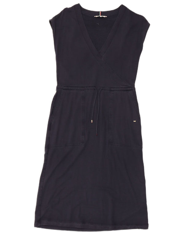 Tommy Hilfiger Damen A-Linien-Kleid UK 6 XS Marineblaue Viskose