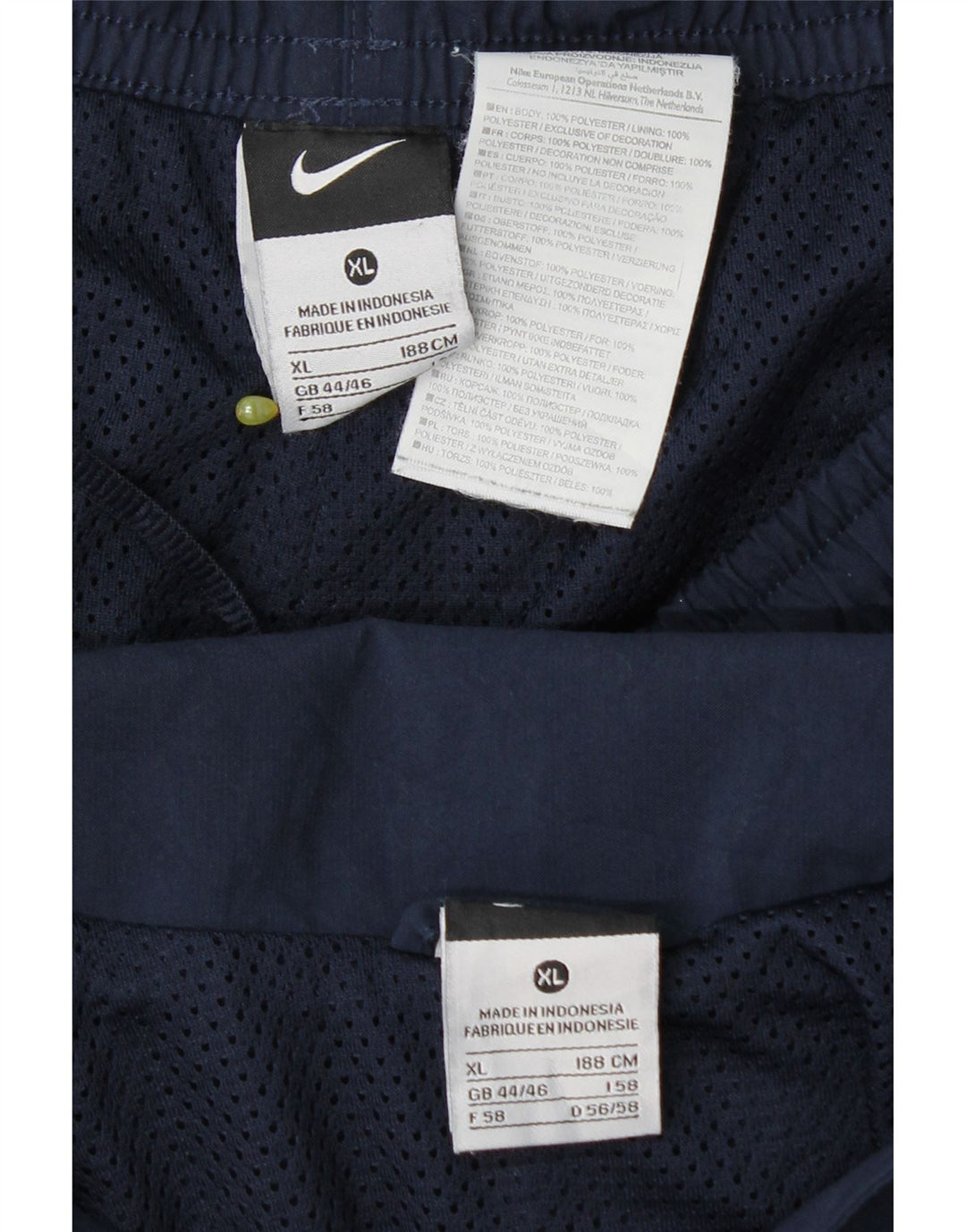Nike Herren-Trainingsanzug, UK, 44/46, XL, Marineblau, Farbblock-Polyester