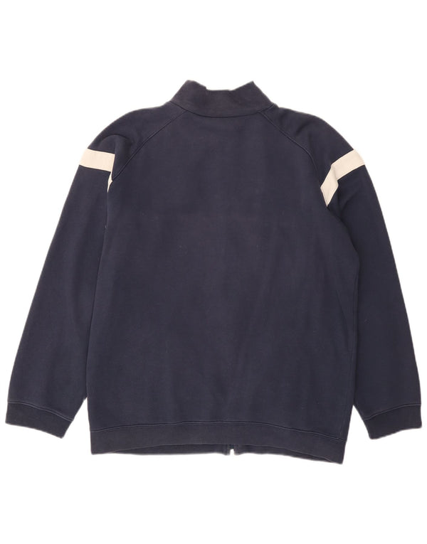 Nike Jungen-Trainingsanzug-Top-Jacke, 13–14 Jahre, XL, Marineblau, Colourblock-Baumwolle