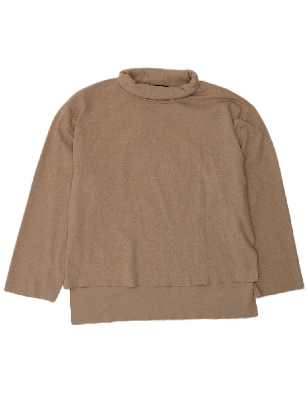 Rollkragenpullover für Damen von Zara, Gr. 40, Größe L, Beige, Polyester