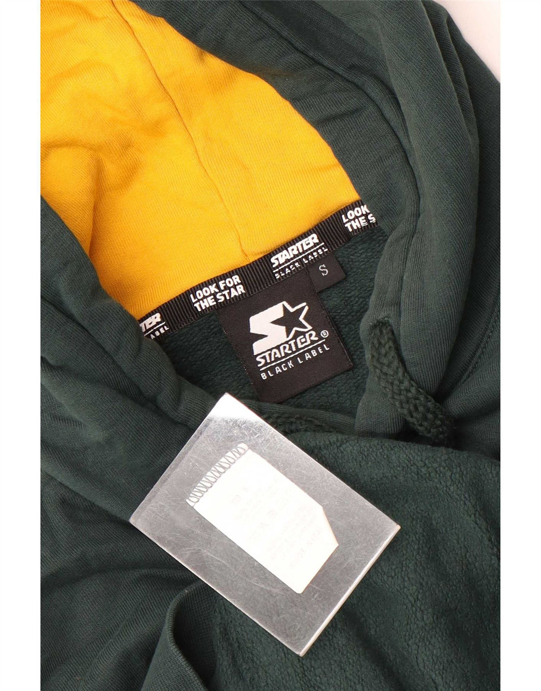 Starter Herren-Kapuzenpullover mit Grafik, Größe S, Grün, Baumwolle