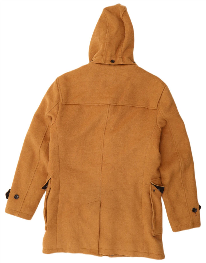 Zara Herren-Dufflecoat mit Kapuze, UK 40, groß, braun, Polyester
