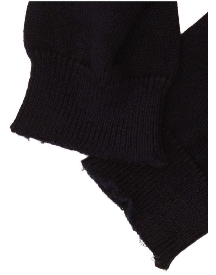 Navigare Herren-Pullover mit Rundhalsausschnitt, Größe L, Marineblau mit Argyle-Muster/Diamantmuster