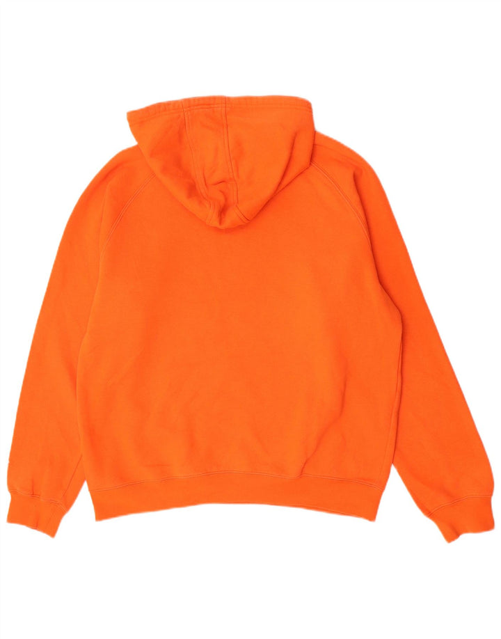 Kappa Herren Grafik-Kapuzenpullover, groß, orange, Baumwolle