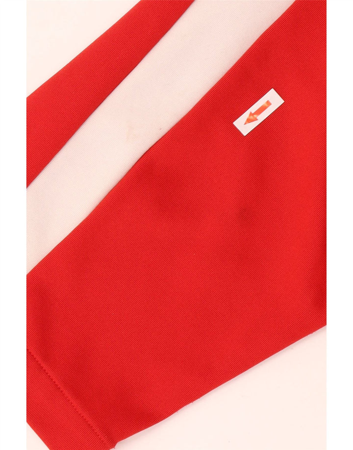 Puma Damen Retro-Trainingsanzug-Top-Jacke, UK 14, Mittelrot, Farbblock