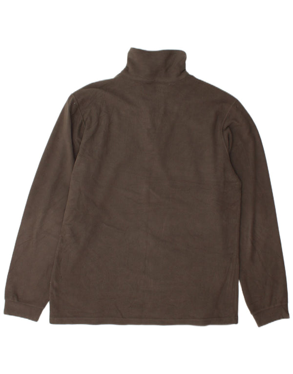 Champion Herren-Fleecepullover mit Reißverschluss am Hals, Größe L, Grau