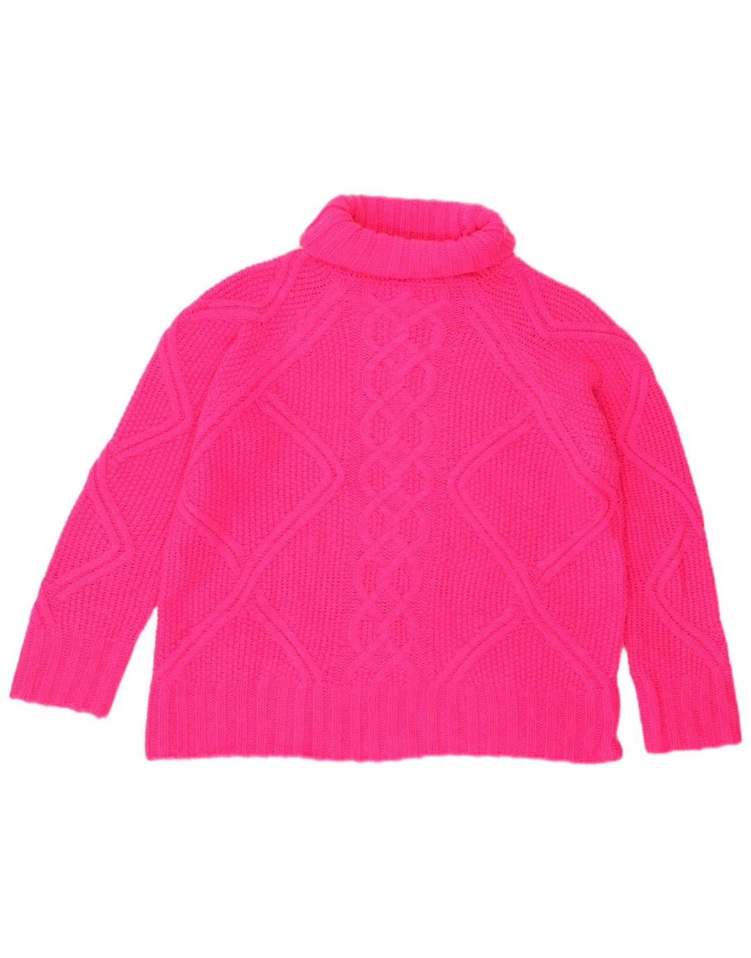 Oasis Damen-Pullover mit Rollkragen, übergroß, Gr. 10, klein, rosa, Acryl