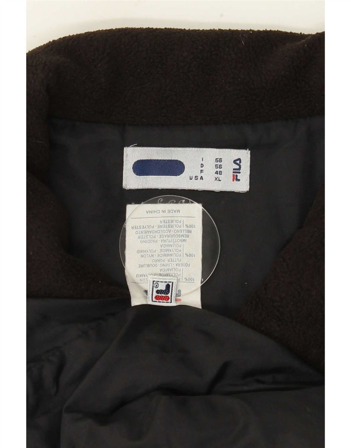 Fila Herren Steppjacke IT 56 3XL Schwarz Polyamid