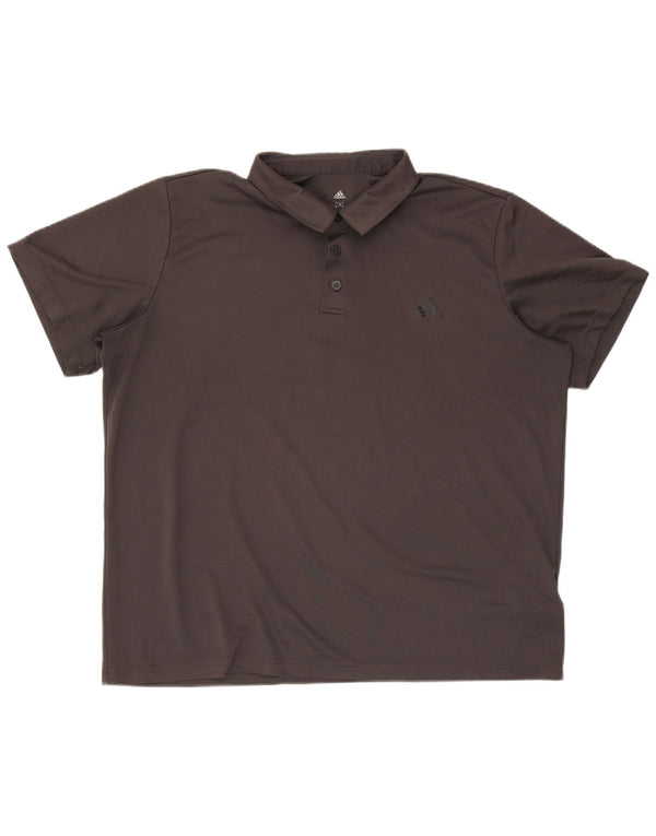 Adidas Herren Climalite Poloshirt 2XL Grau Polyester