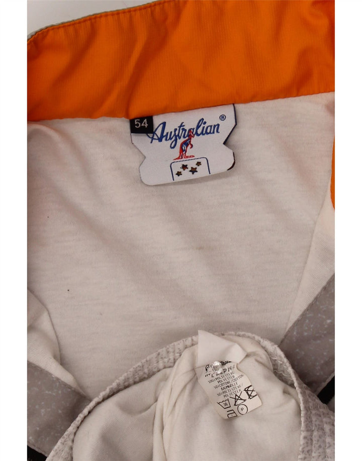 AUSTRALIAN L'ALPINA Herren-Trainingsanzug-Oberteiljacke IT 54 XL Grau meliert