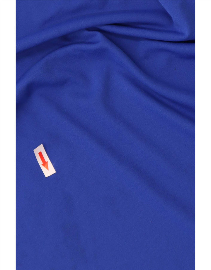 Adidas Herren Climalite T-Shirt Top 2XL Blau Colourblock Polyester