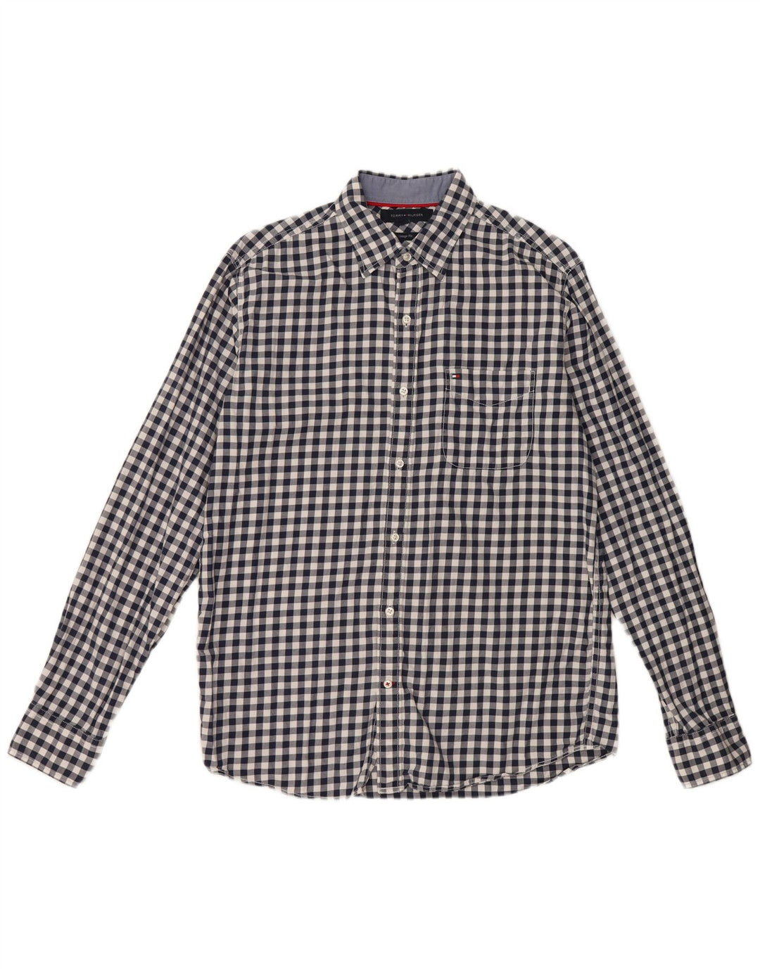 TOMMY HILFIGER Herren Vintage Fit Flanellhemd Mittelschwarz Gingham