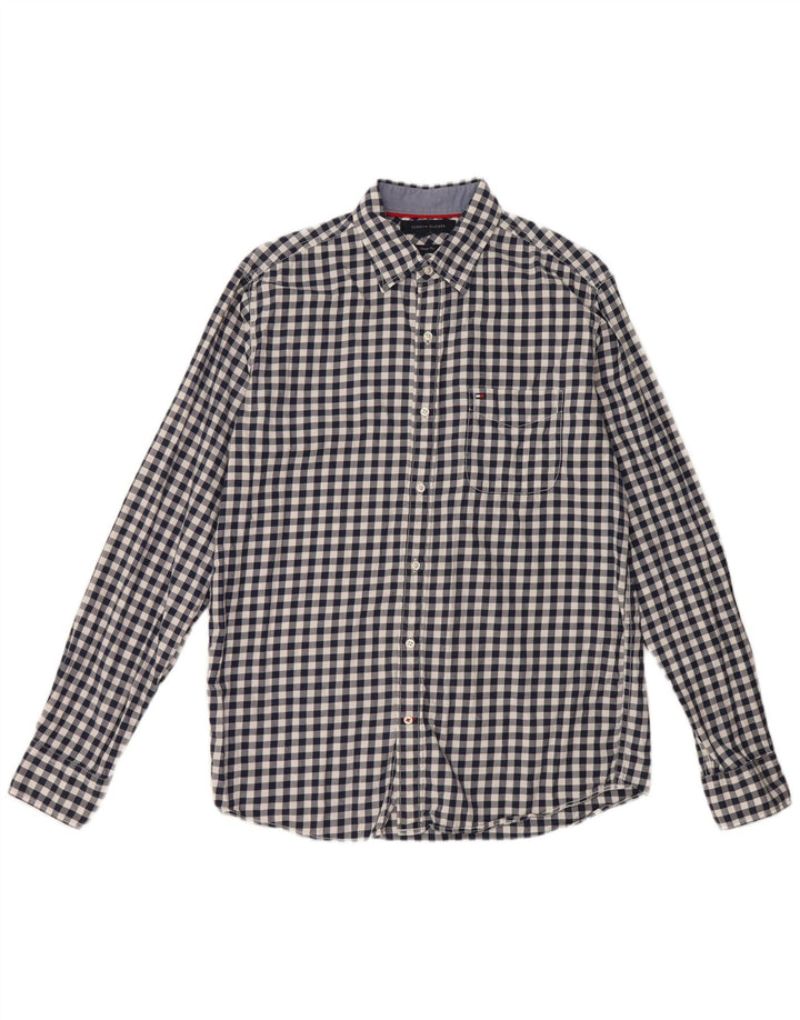 TOMMY HILFIGER Herren Vintage Fit Flanellhemd Mittelschwarz Gingham