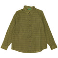 Benetton Damen-Hemd UK 16, groß, grün, geometrisch