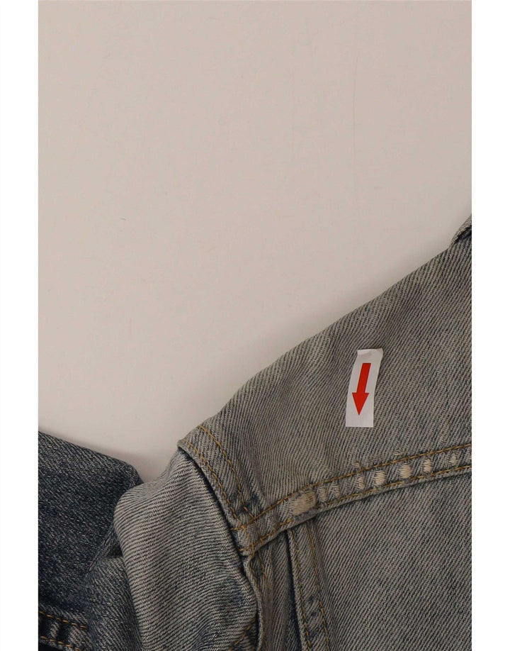 Lee Damen Rider Jeansjacke UK 12 Mittelblaue Baumwolle