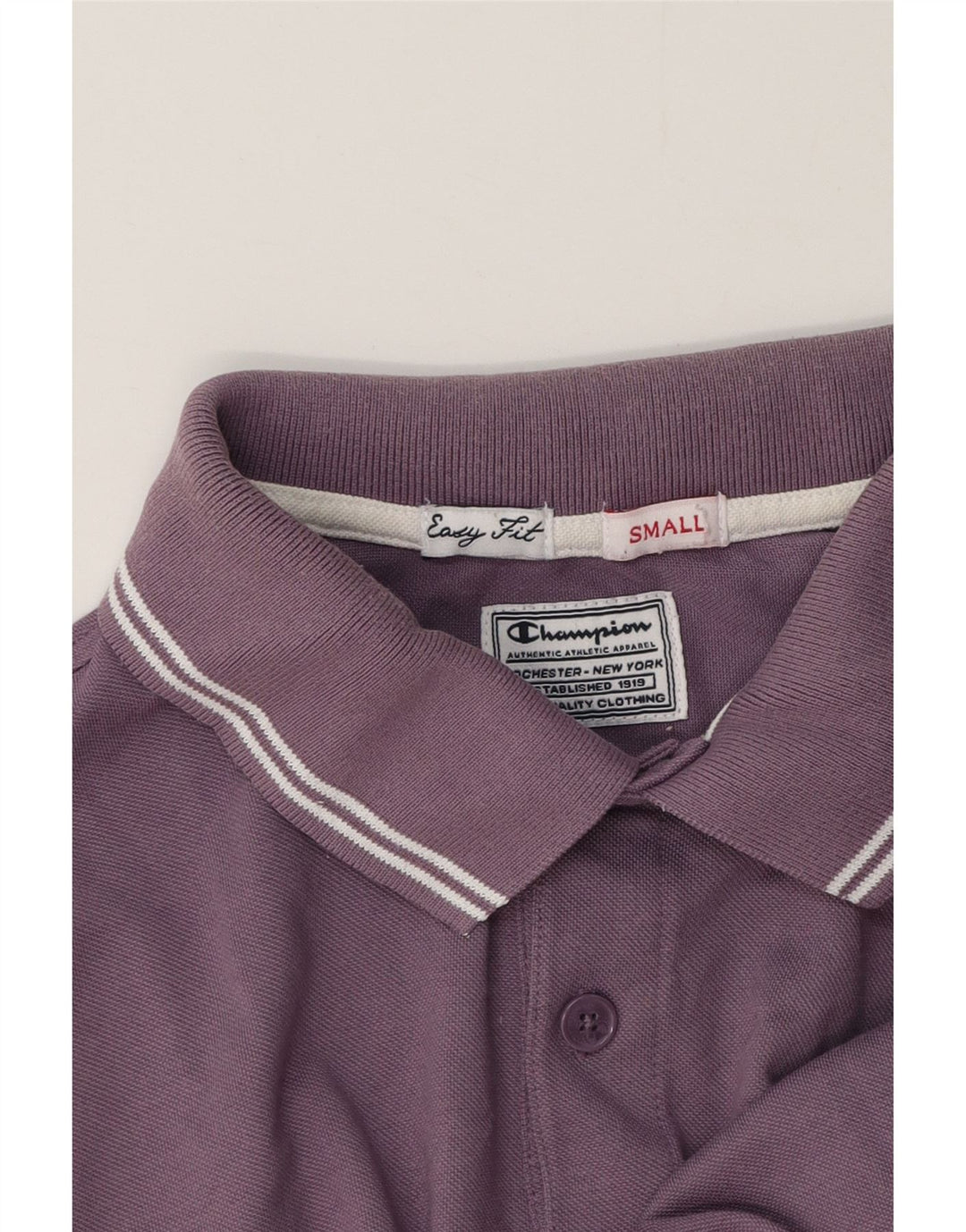 Champion Herren Easy Fit Poloshirt Small Lila
