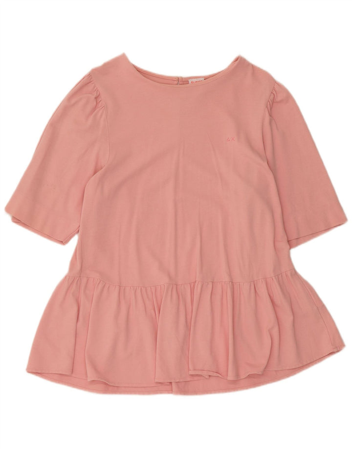 Sun68 Damen-Blusenoberteil, UK-Größe 44, Größe L, Rosa, Baumwolle