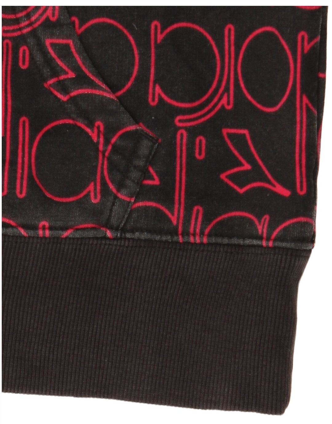 DIADORA Herren-Kapuzenpullover mit Grafik, mittelschwarz, Baumwolle