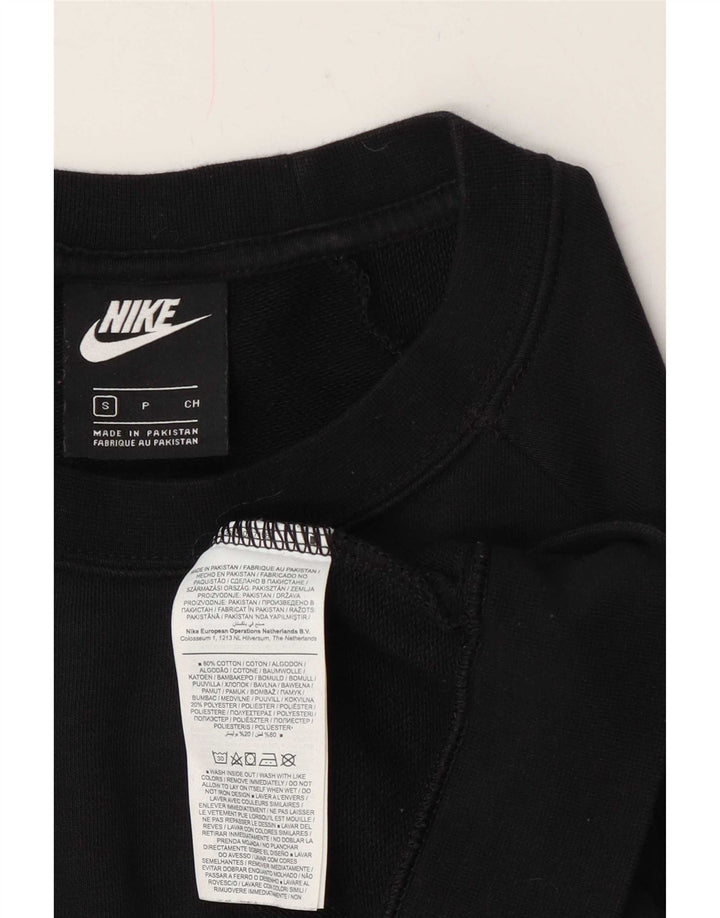 Nike Damen-Sweatshirt in Übergröße, Größe S, Schwarz, Baumwolle, UK 10