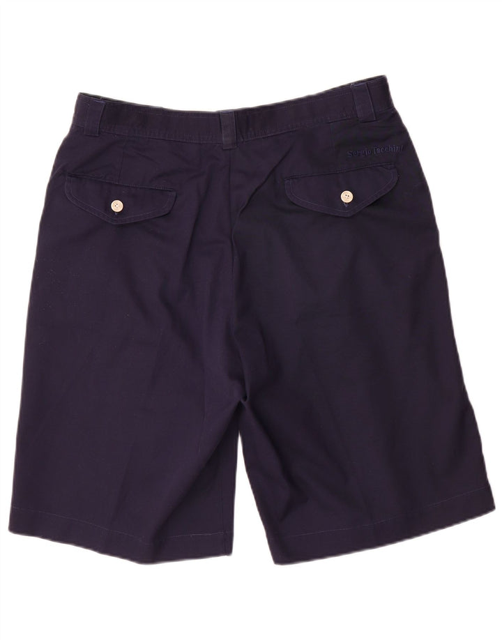 Sergio Tacchini Herren Pegged Chino Shorts IT 50 Large W32 Marineblau