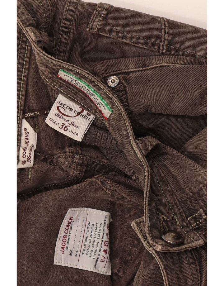 Jacob Cohen Herren Slim Jeans W36 L30 Graue Baumwolle