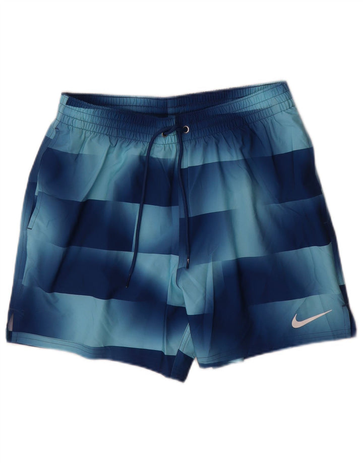Nike Herren Sportshorts Mittelblau Geometrisch
