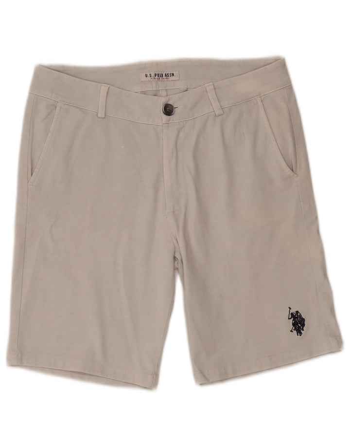 US POLO ASSN. Herren-Chinoshorts W32 Mittelweiße Baumwolle