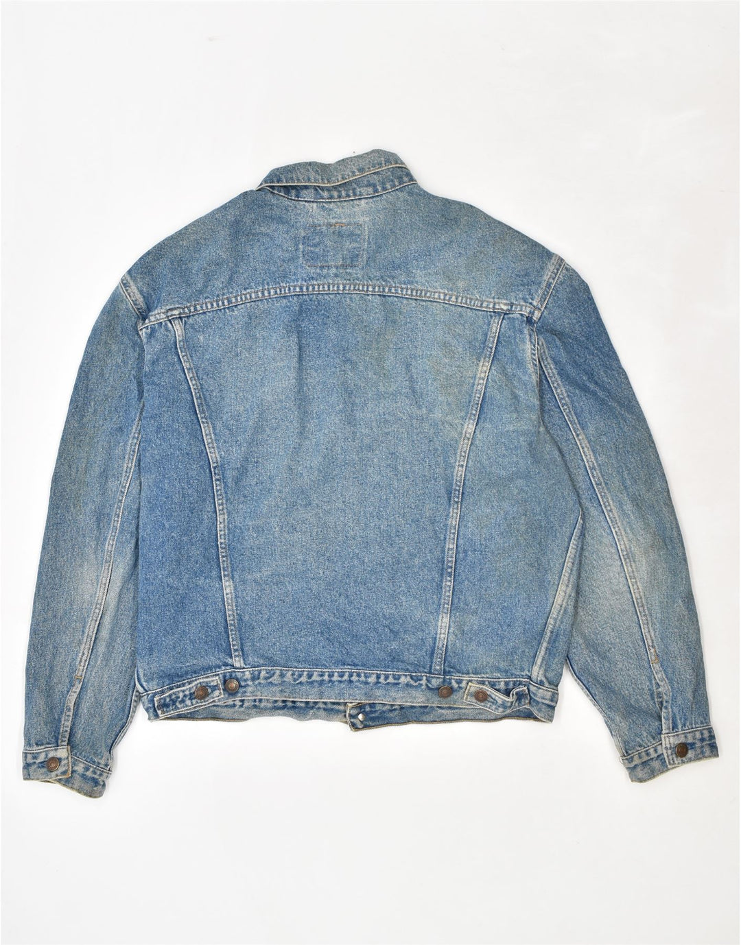 LEVI'S Herren Jeansjacke UK 42 XL Blaue Baumwolle