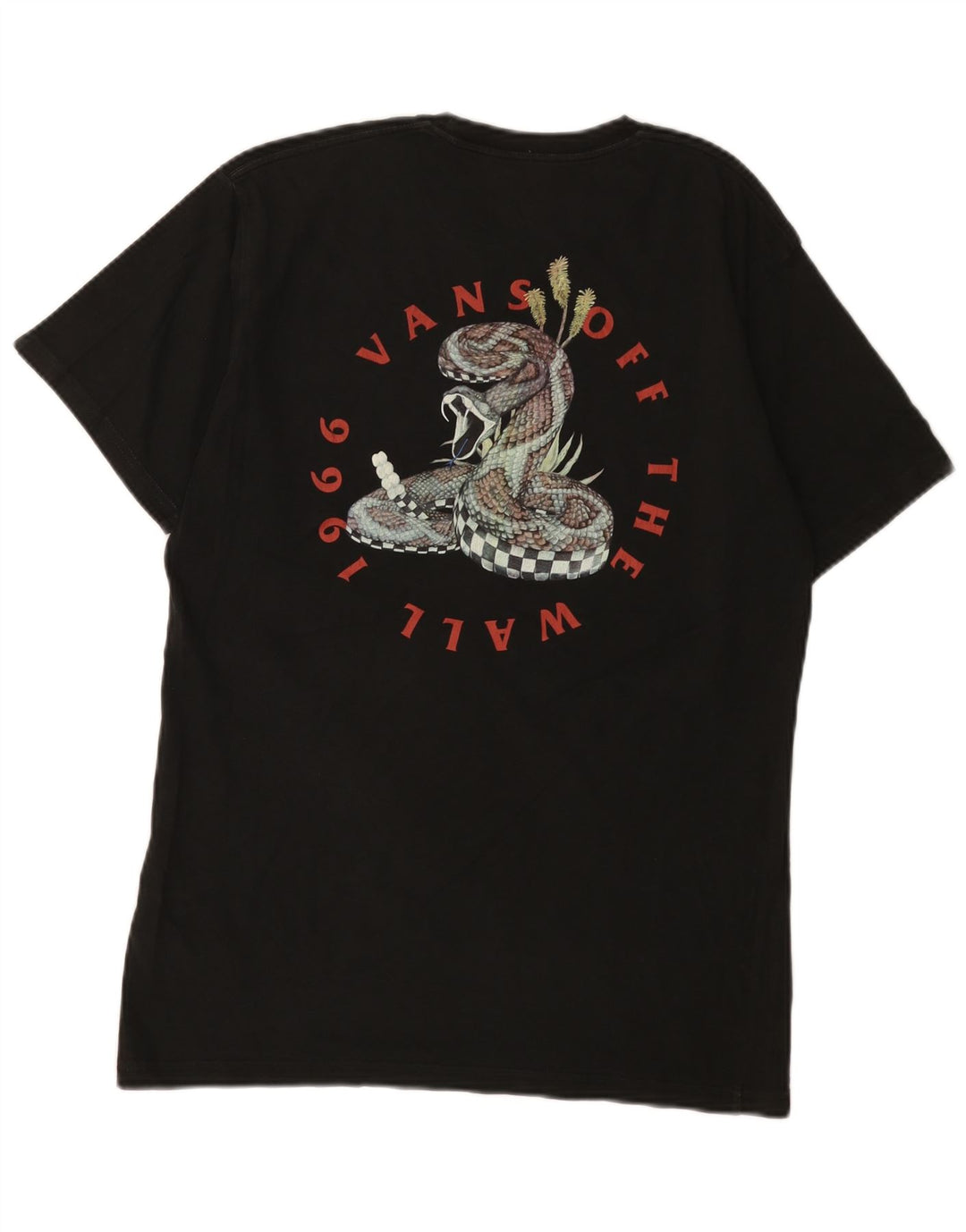 Vans Herren-T-Shirt mit klassischer Passform, mittelschwarzer Baumwolle