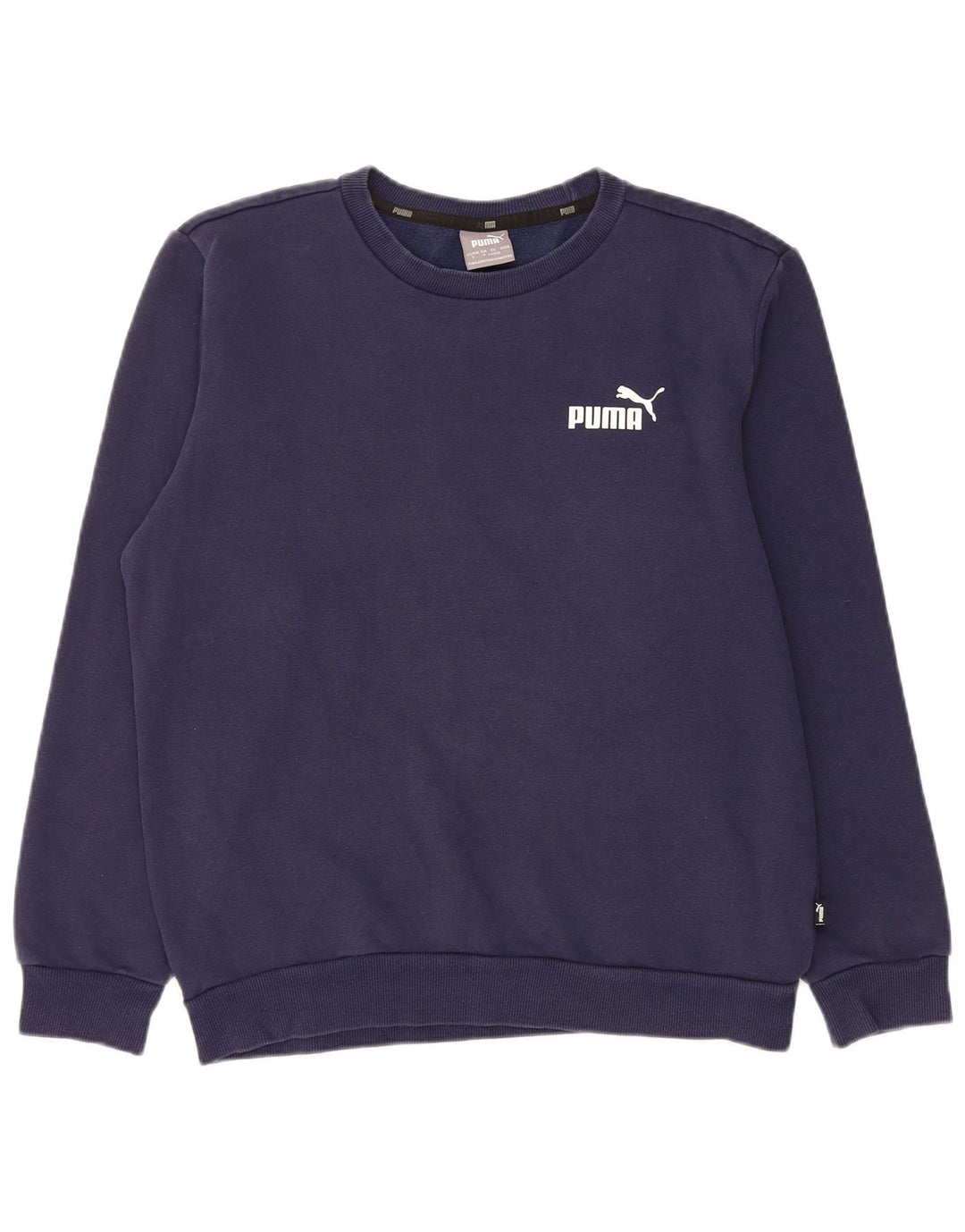 PUMA Herren Sweatshirt Pullover Small Marineblau Baumwolle
