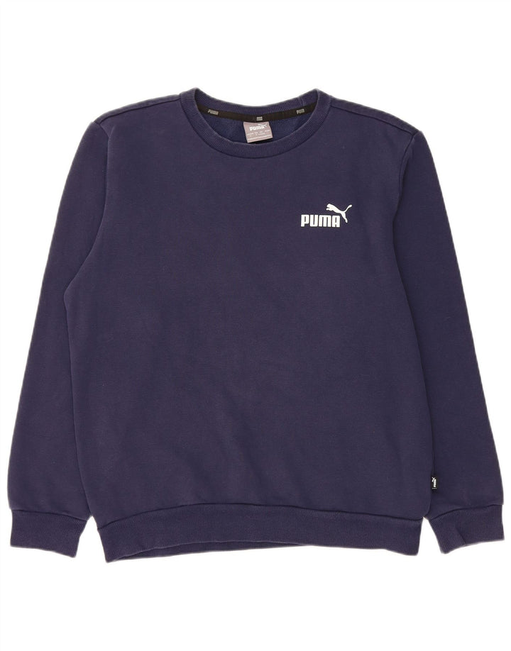 PUMA Herren Sweatshirt Pullover Small Marineblau Baumwolle