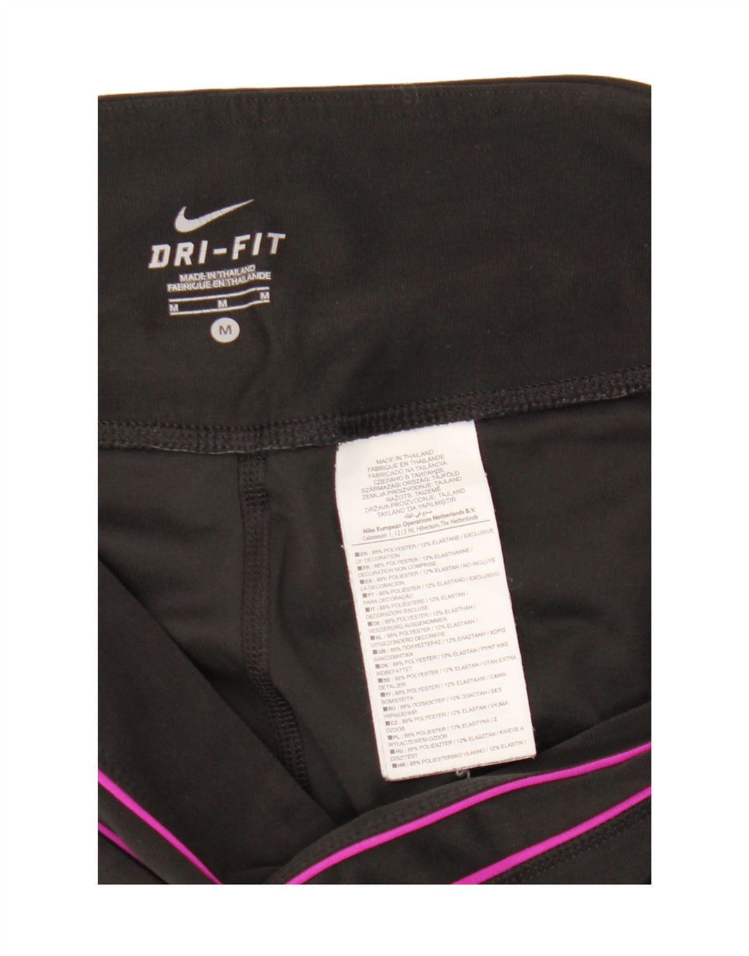 Nike Damen Dri Fit Capri-Trainingshose, UK 14, Mittelschwarz, Polyester